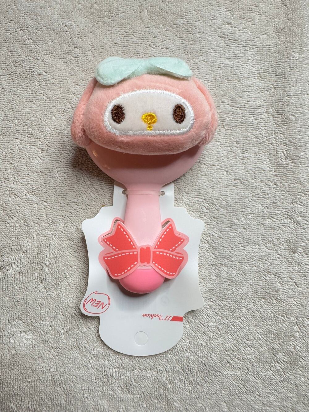My Melody Sanrio hand held plushie mirror pink kawaii